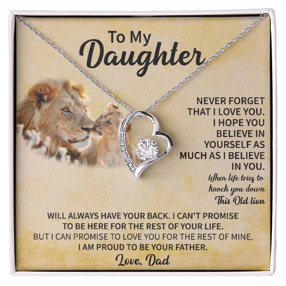 To my Daughter Forever Love Necklace - Gifts for Daughter - Beauty Belliss